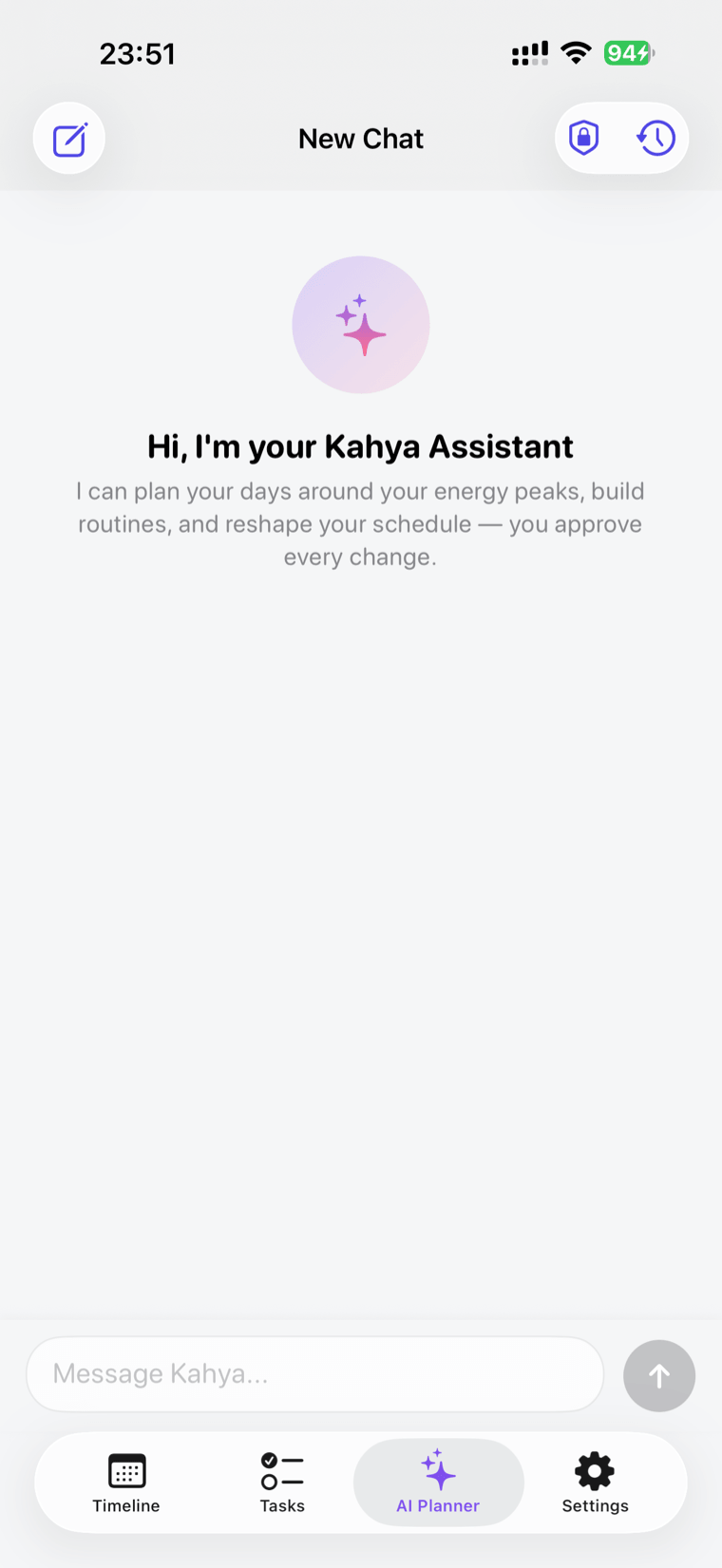 Halcyday AI Planner proposing an energy-aware schedule